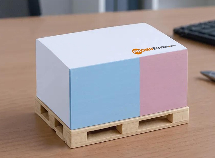 taco de notas pallet de madera
